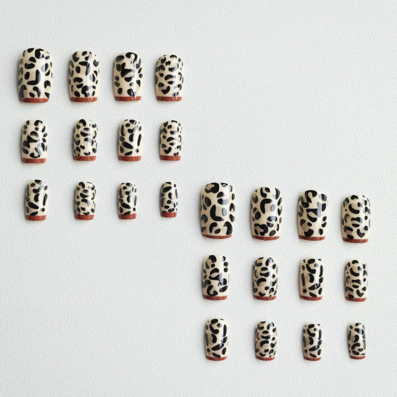 Wildtier-Print-Nagelkunst-Set