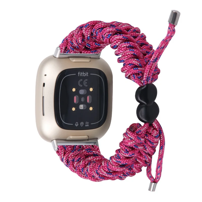 Fitbit Sense 2 / Versa 4 braid style strap - Solid Black