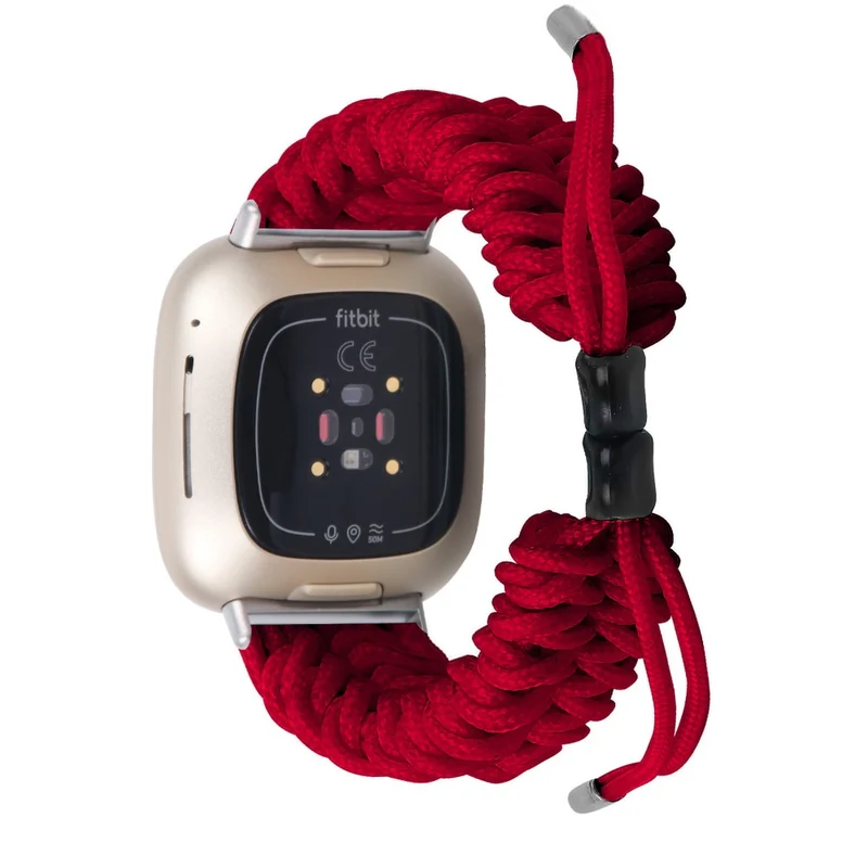 Fitbit Sense 2 / Versa 4 braid style strap - Solid Black