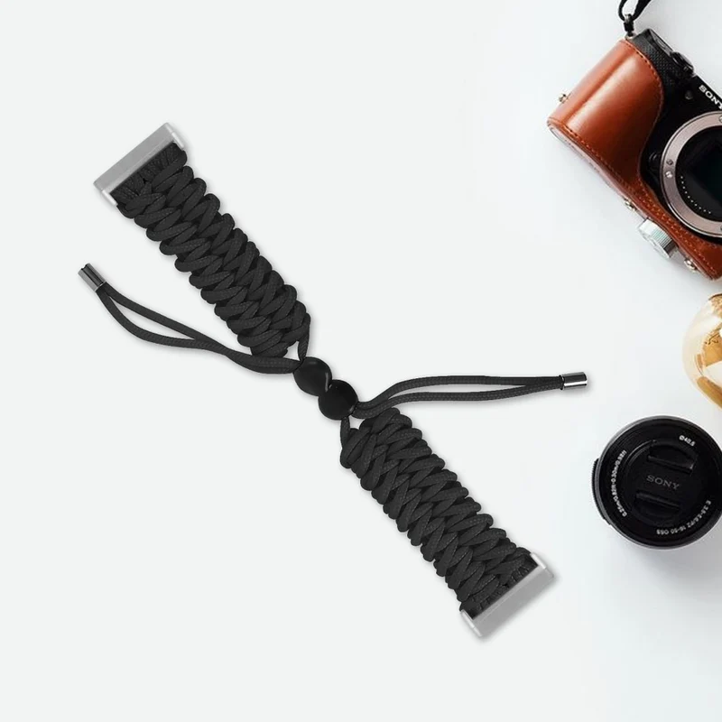 Fitbit Sense 2 / Versa 4 braid style strap - Solid Black