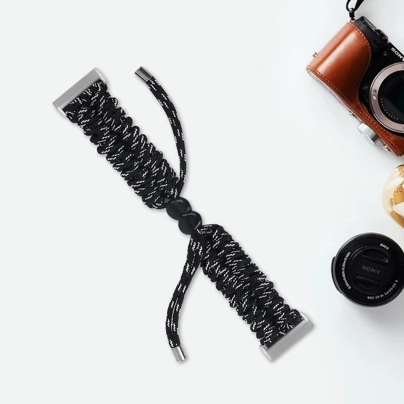 Fitbit Sense 2 / Versa 4 braid style strap - Solid Black