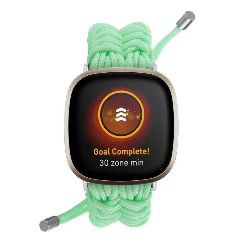 Fitbit Sense 2 / Versa 4 braid style strap - Solid Black