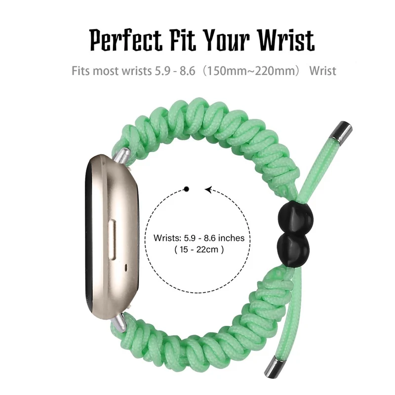 Fitbit Sense 2 / Versa 4 braid style strap - Solid Black