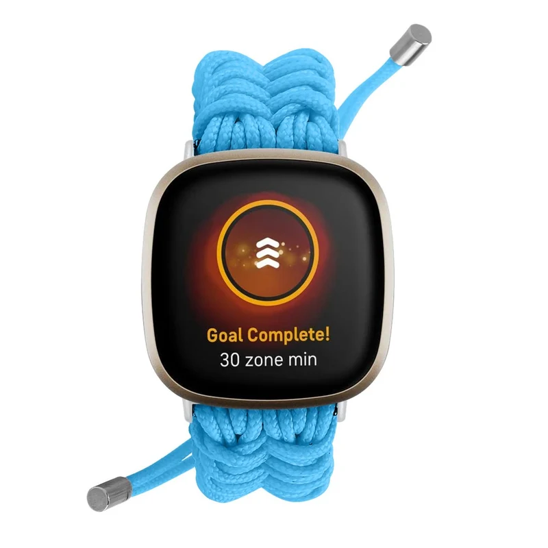 Fitbit Sense 2 / Versa 4 braid style strap - Solid Black