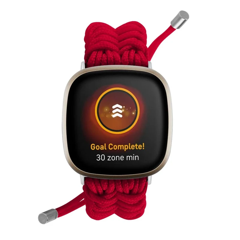 Fitbit Sense 2 / Versa 4 braid style strap - Solid Black