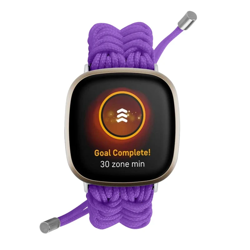 Fitbit Sense 2 / Versa 4 braid style strap - Solid Black