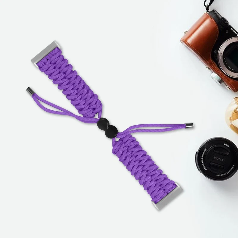 Fitbit Sense 2 / Versa 4 braid style strap - Solid Black