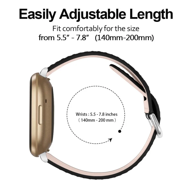 Fitbit Sense 2 / Versa 4 Genuine Cowhide leather strap