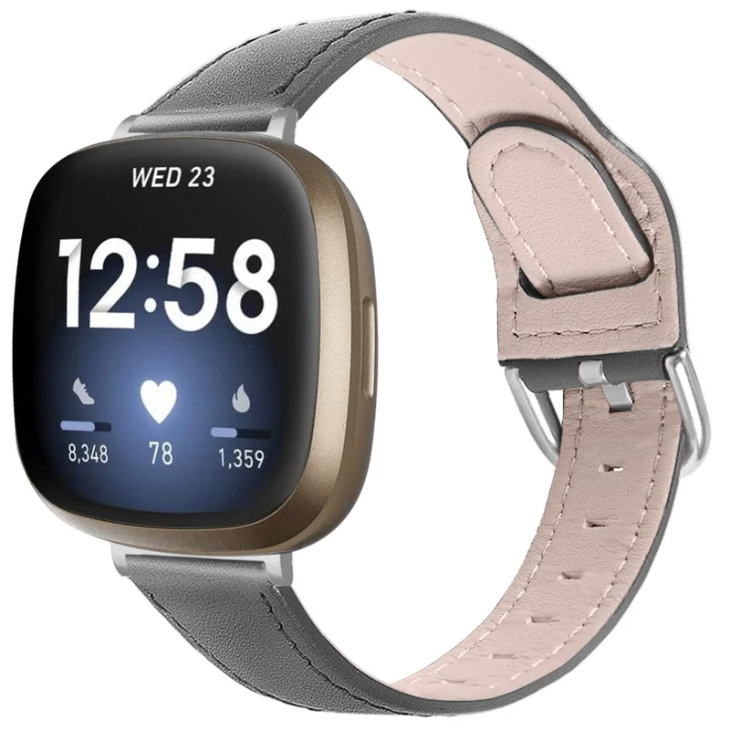 Fitbit Sense 2 / Versa 4 Genuine Cowhide leather strap