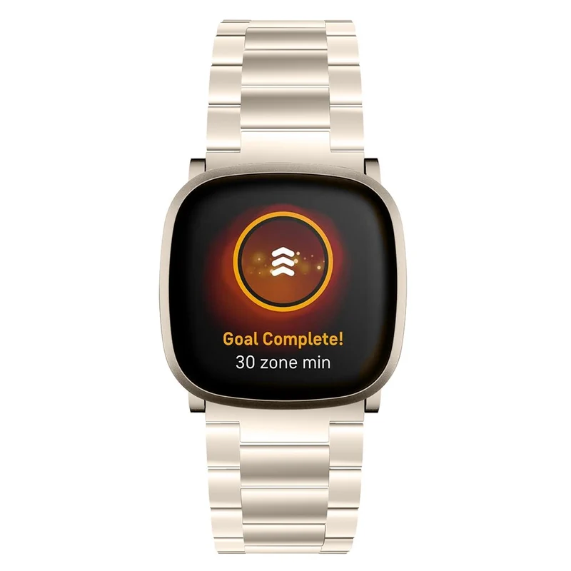 3 bead style stainless steel strap for Fitbit Sense 2 / Versa 4