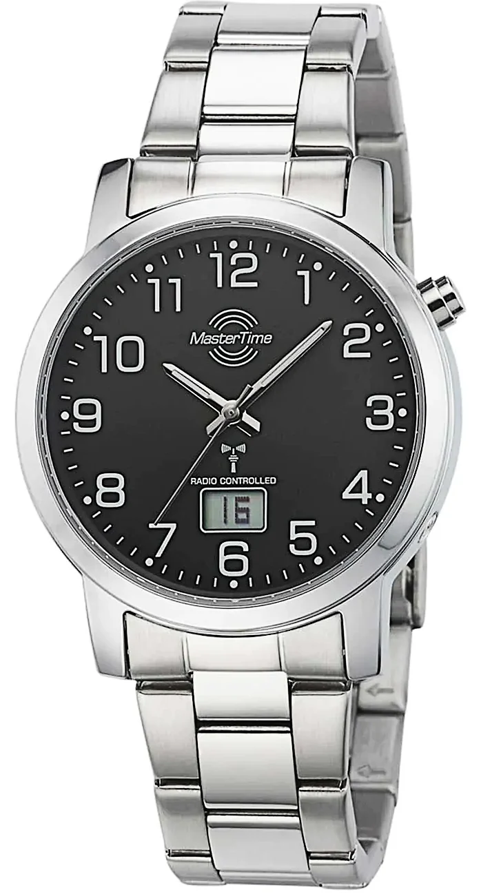 Master Time Super Power MTGA-10857-21M Herrenuhr • Funkpräzision • 10 Jahre Batterie