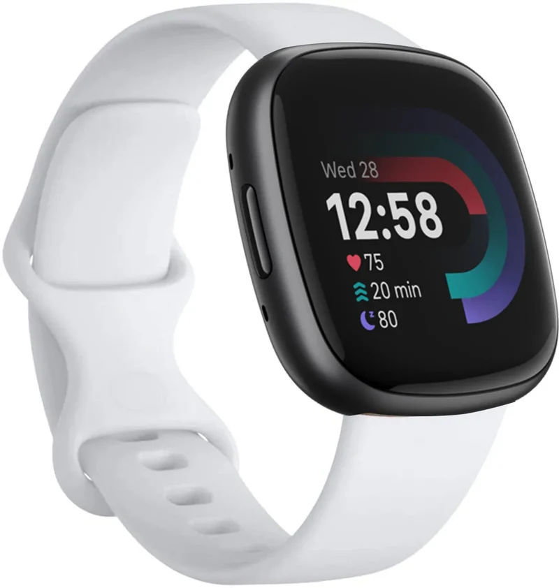 Fitbit Versa 4 Silikonarmband (Weiß)