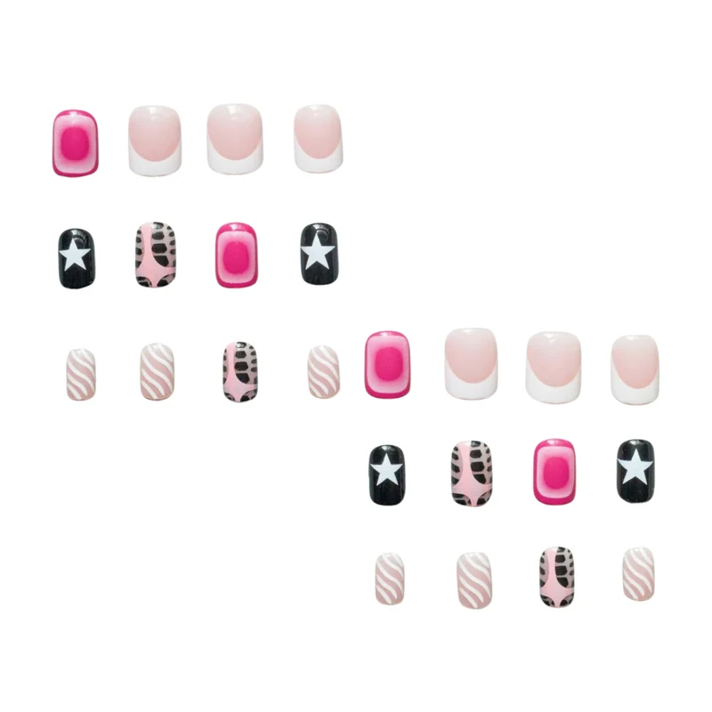 Trendige Gel-Nagelkunst-Set