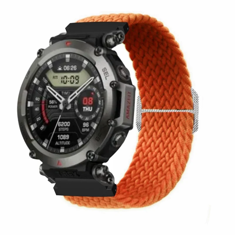 Amazfit T-Rex 2 Ultra elastic nylon strap - Rainbow