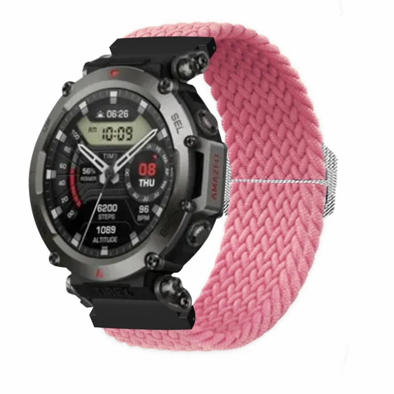 Amazfit T-Rex 2 Ultra elastic nylon strap - Rainbow