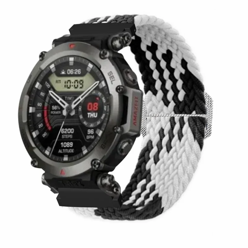 Amazfit T-Rex 2 Ultra elastic nylon strap - Rainbow