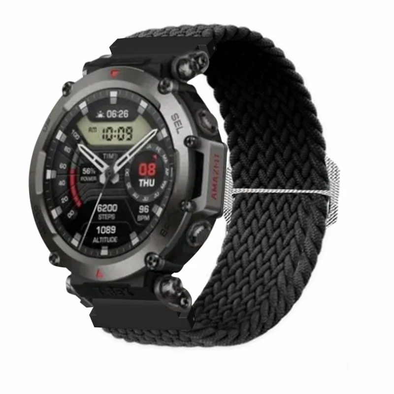 Amazfit T-Rex 2 Ultra elastic nylon strap - Rainbow