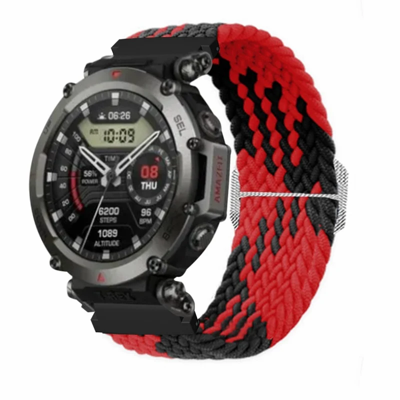 Amazfit T-Rex 2 Ultra elastic nylon strap - Rainbow