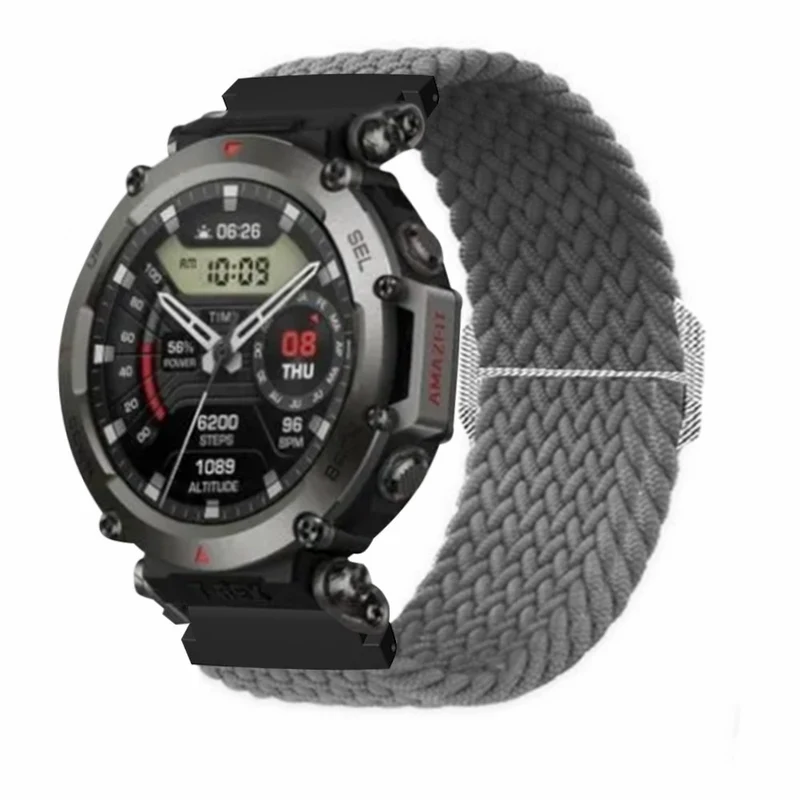 Amazfit T-Rex 2 Ultra elastic nylon strap - Rainbow