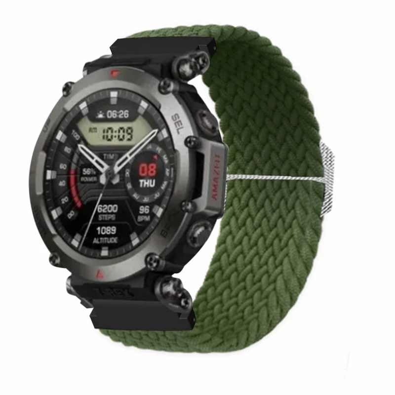 Amazfit T-Rex 2 Ultra elastic nylon strap - Rainbow