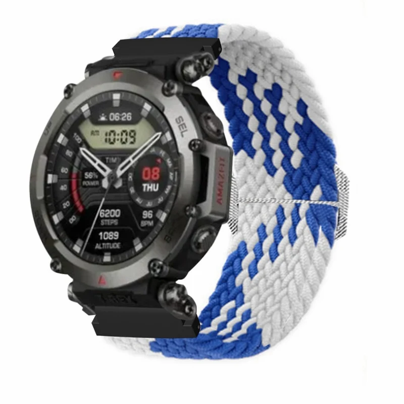 Amazfit T-Rex 2 Ultra elastic nylon strap - Rainbow