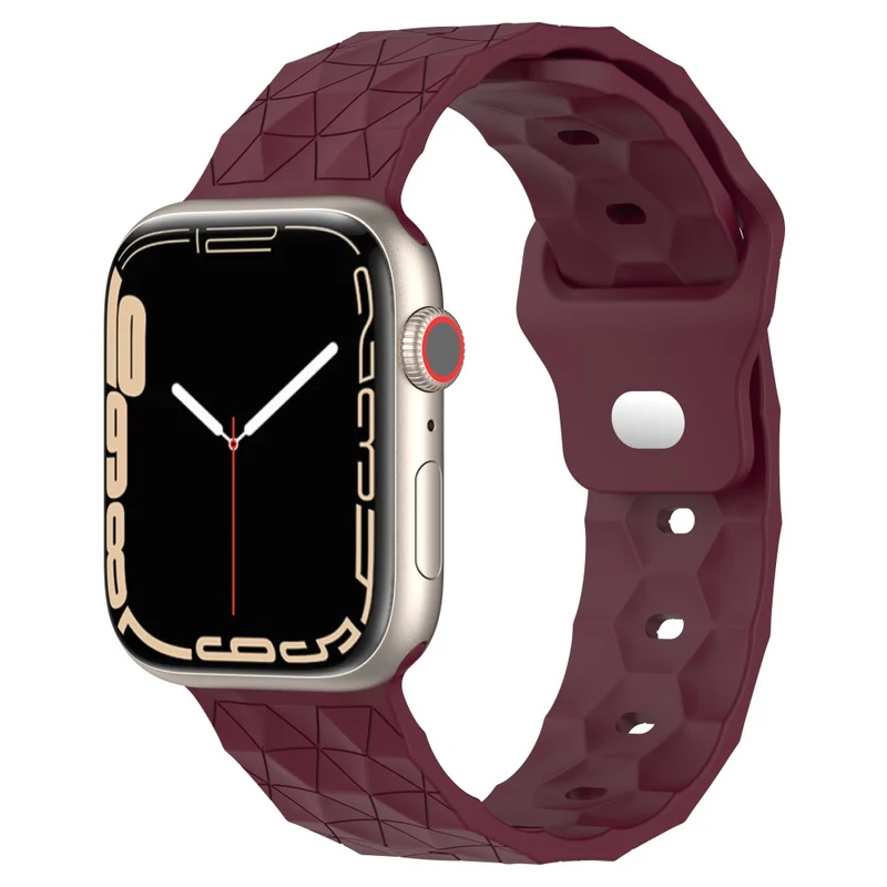 Apple Watch Series 8 (41mm) silicone football pattern strap