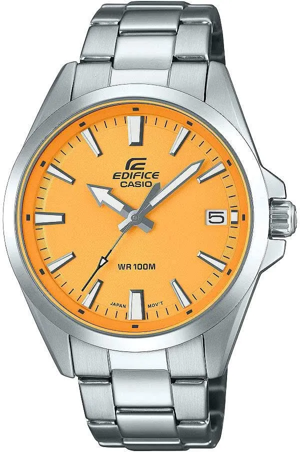 Casio Edifice EFV-100D-9AVUEF Herrenuhr • Gelbes Zifferblatt • 10 Bar