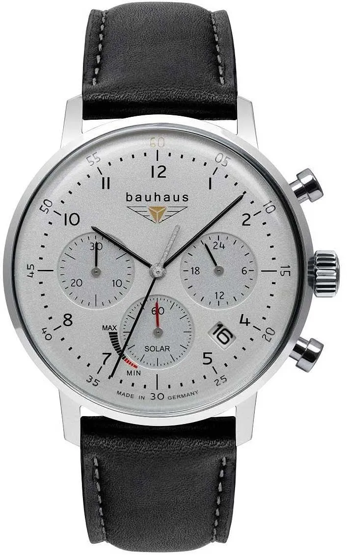 Bauhaus Classic 2086-1 Herren-Solar-Chronograph • Made in Germany • Solar-Uhrwerk