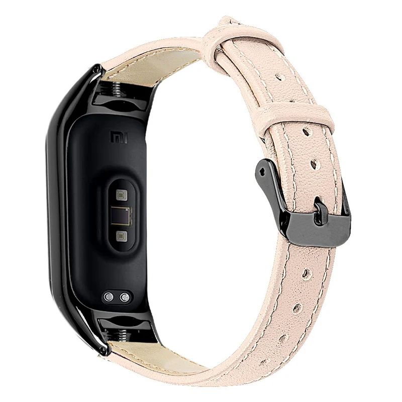 Sehr Haltbar Xiaomi Smart Band 8 Echtes Leder Armband