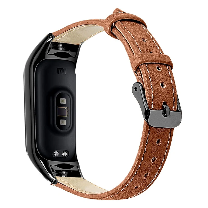 Sehr Haltbar Xiaomi Smart Band 8 Echtes Leder Armband