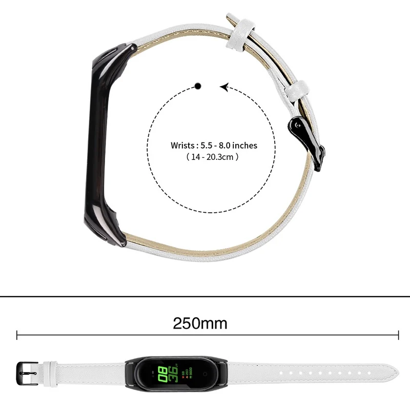 Sehr Haltbar Xiaomi Smart Band 8 Echtes Leder Armband