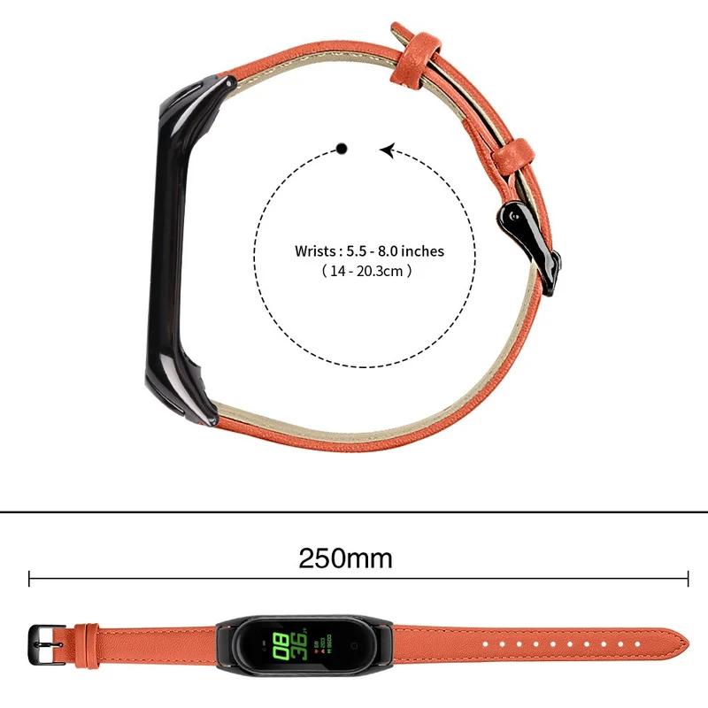 Sehr Haltbar Xiaomi Smart Band 8 Echtes Leder Armband