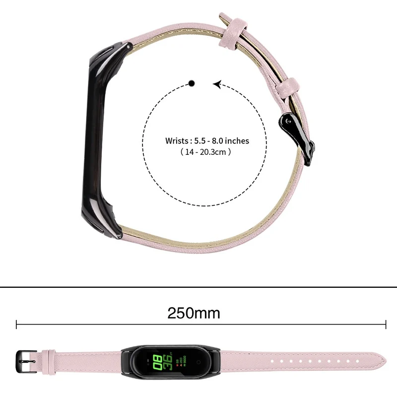 Sehr Haltbar Xiaomi Smart Band 8 Echtes Leder Armband