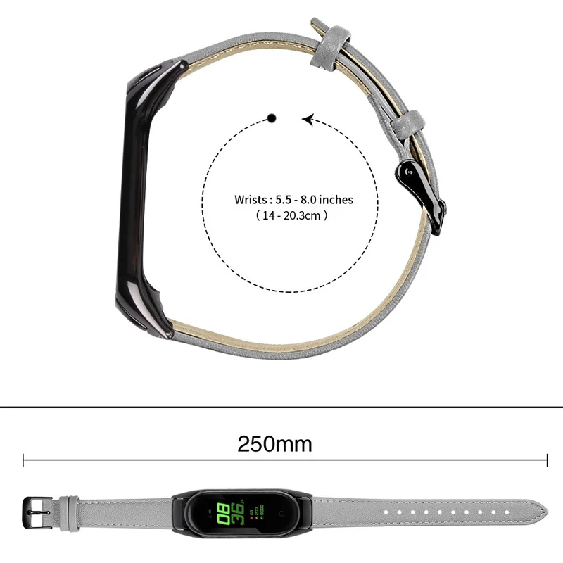 Sehr Haltbar Xiaomi Smart Band 8 Echtes Leder Armband
