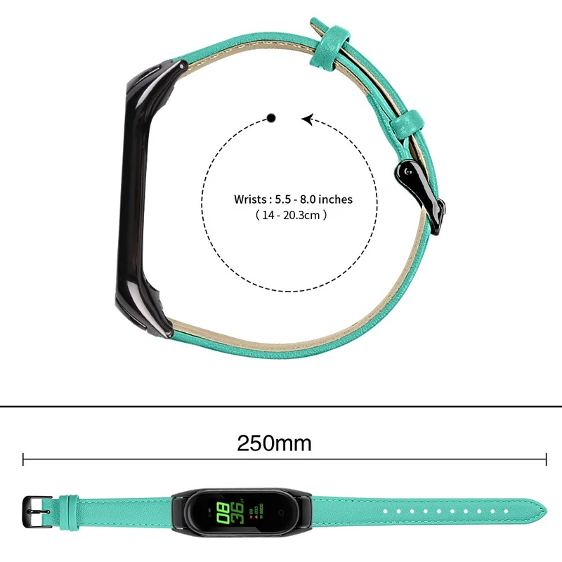 Sehr Haltbar Xiaomi Smart Band 8 Echtes Leder Armband