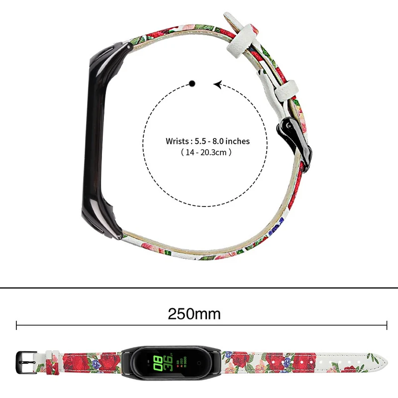 Sehr Haltbar Xiaomi Smart Band 8 Echtes Leder Armband