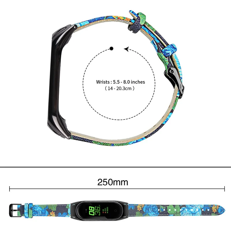 Sehr Haltbar Xiaomi Smart Band 8 Echtes Leder Armband
