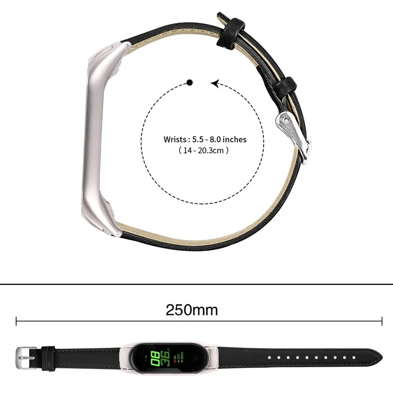 Sehr Robust Xiaomi Smart Band 8 Echtes Leder Armband
