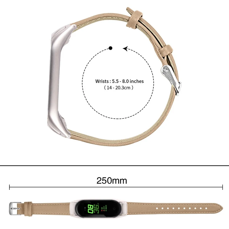 Sehr Robust Xiaomi Smart Band 8 Echtes Leder Armband