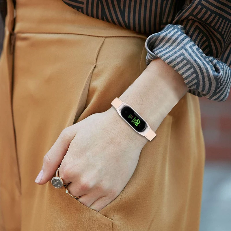 Sehr Robust Xiaomi Smart Band 8 Echtes Leder Armband