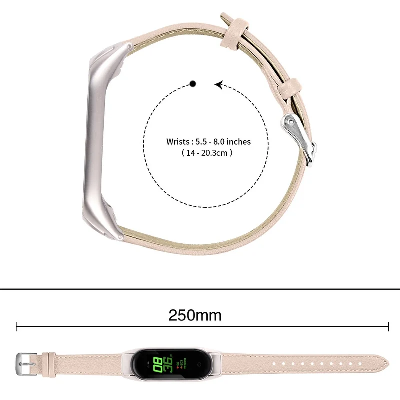 Sehr Robust Xiaomi Smart Band 8 Echtes Leder Armband