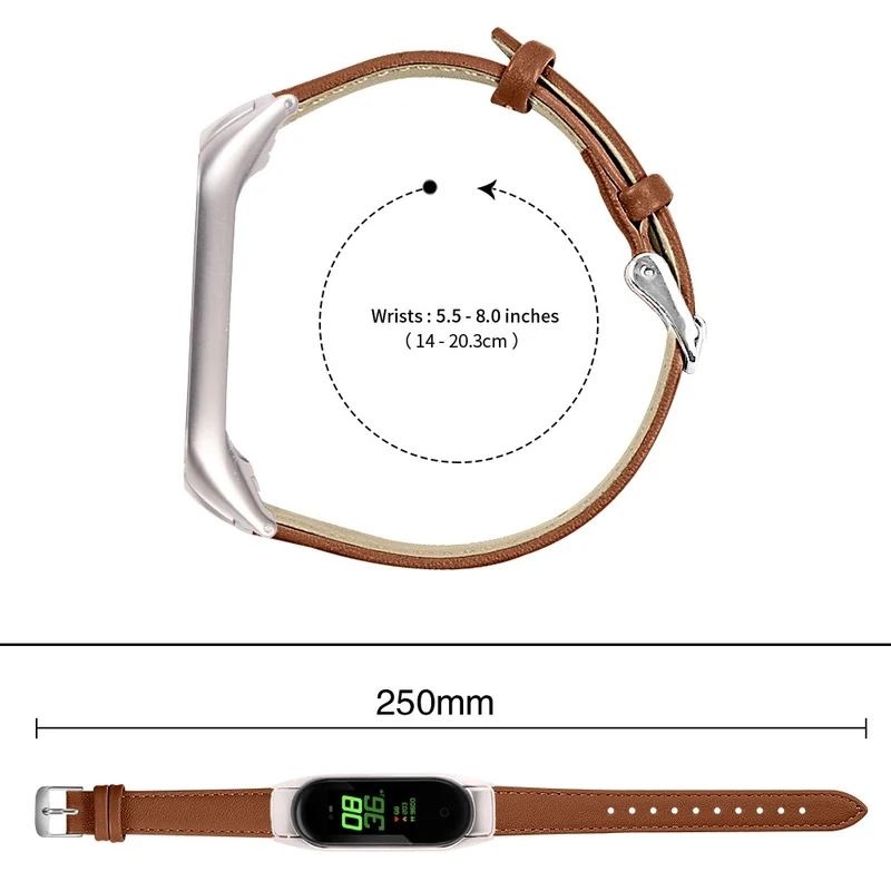 Sehr Robust Xiaomi Smart Band 8 Echtes Leder Armband