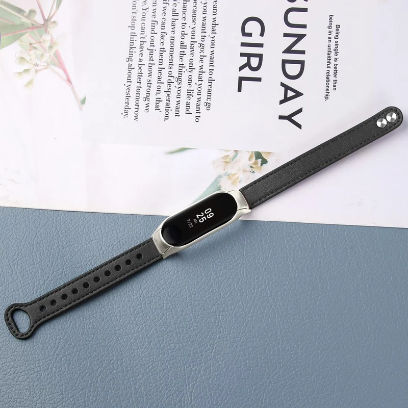 Sehr Haltbar Xiaomi Smart Band 8 Echtes Leder Armband