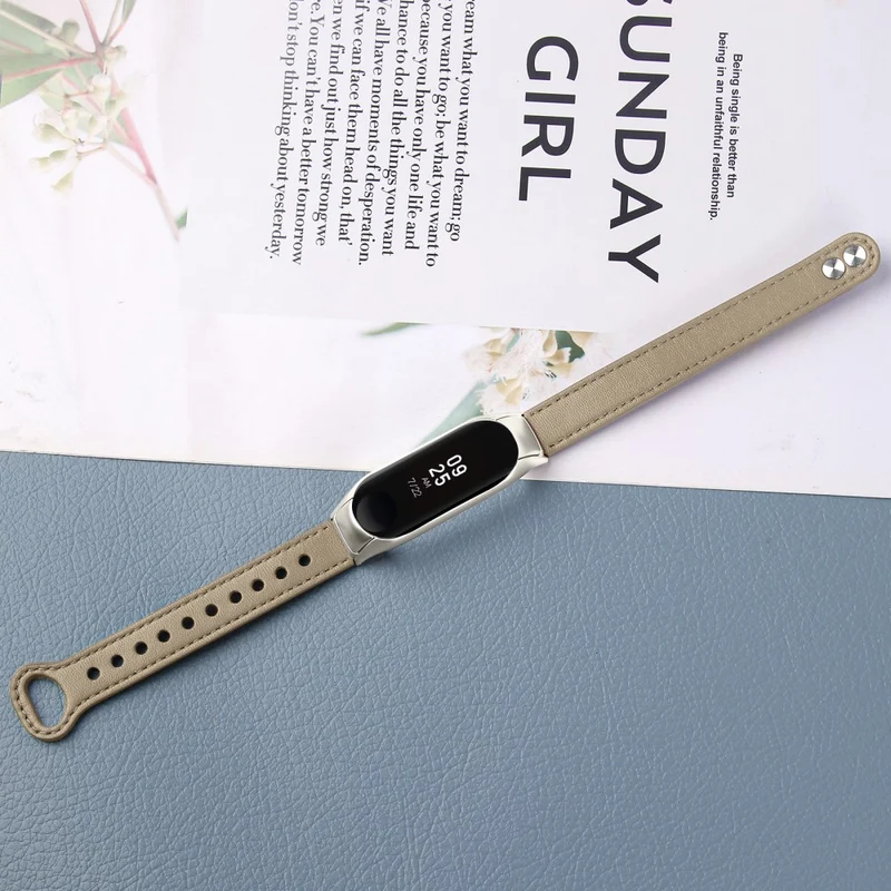 Sehr Haltbar Xiaomi Smart Band 8 Echtes Leder Armband
