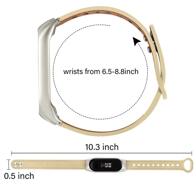 Sehr Haltbar Xiaomi Smart Band 8 Echtes Leder Armband