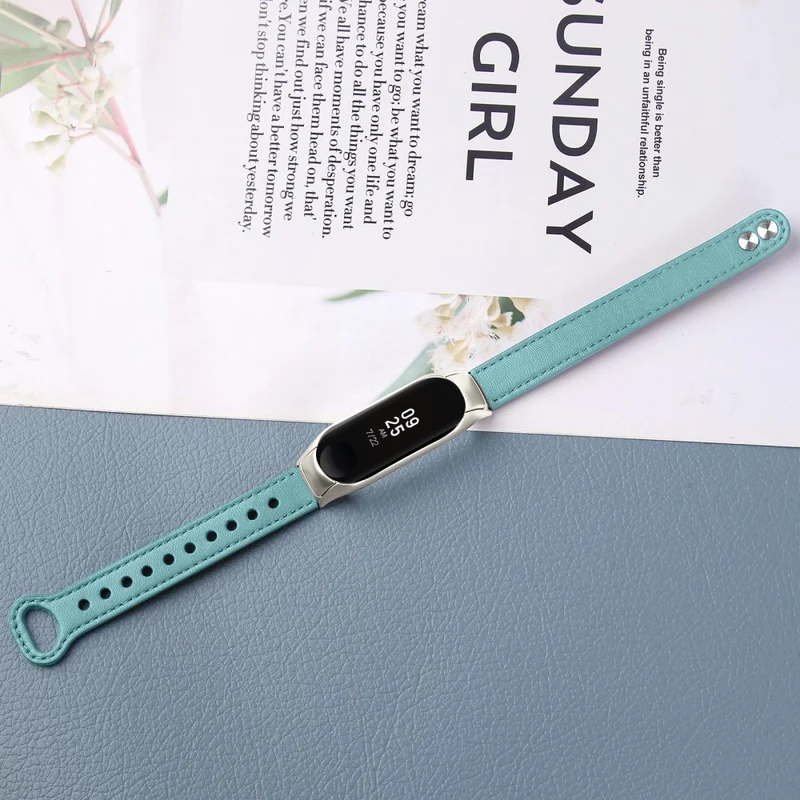 Sehr Haltbar Xiaomi Smart Band 8 Echtes Leder Armband