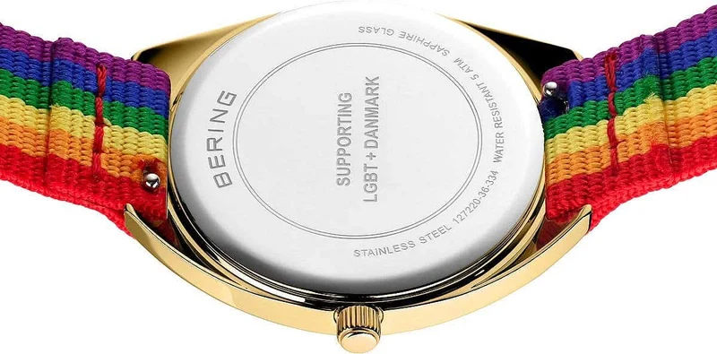 Bering 127220-36-334 Damenuhr • Kratzfestes Saphirglas • Feines Milanaise-Armband