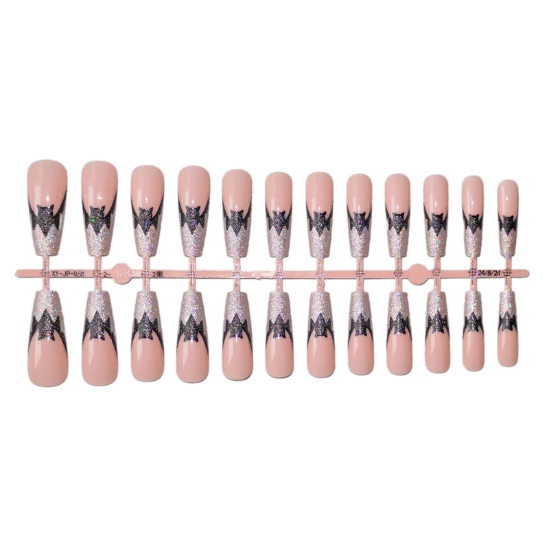 Halloween Themen Glitter Fledermaus Nagelkunst Set