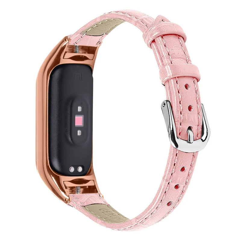 Absolut Modisch Xiaomi Smart Band 8 Echtes Leder Armband