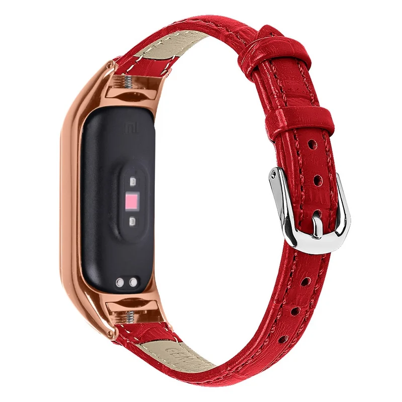 Absolut Modisch Xiaomi Smart Band 8 Echtes Leder Armband